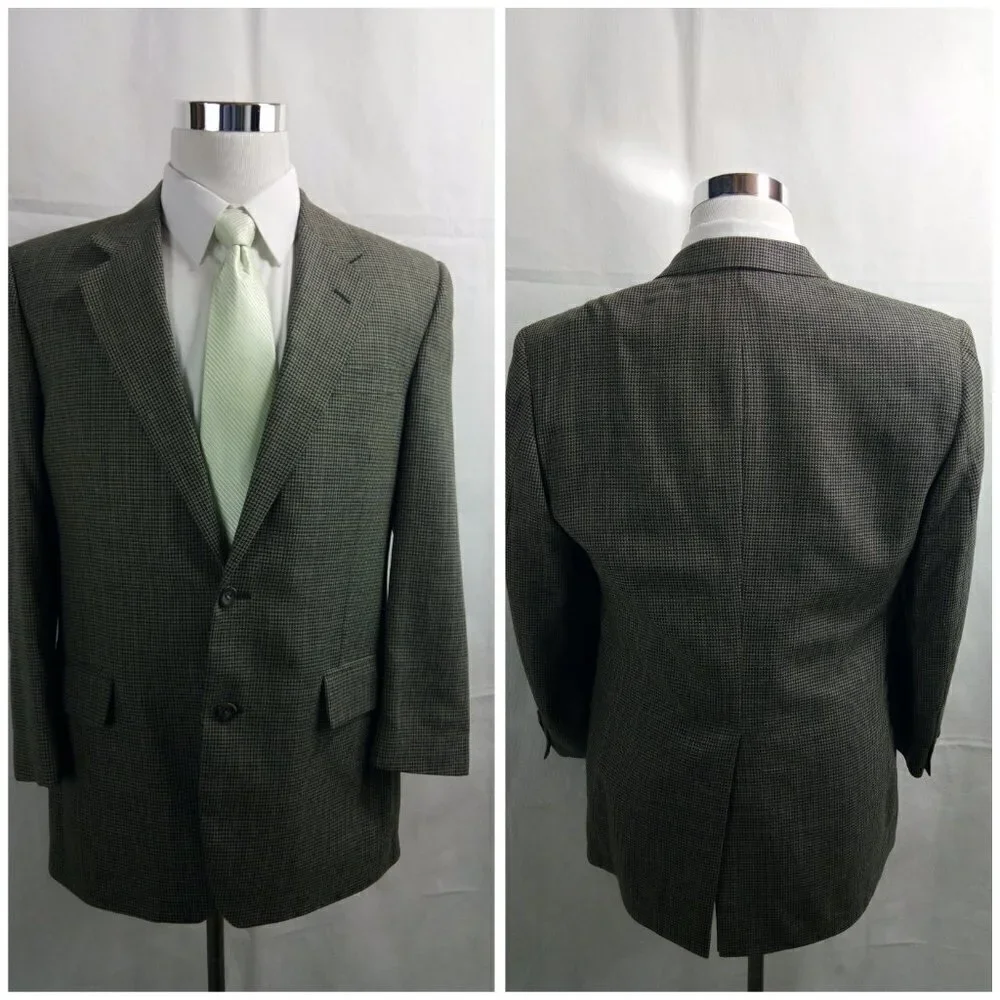 Jos A Bank 41R Suit Blazer Sports Coat Multi Color